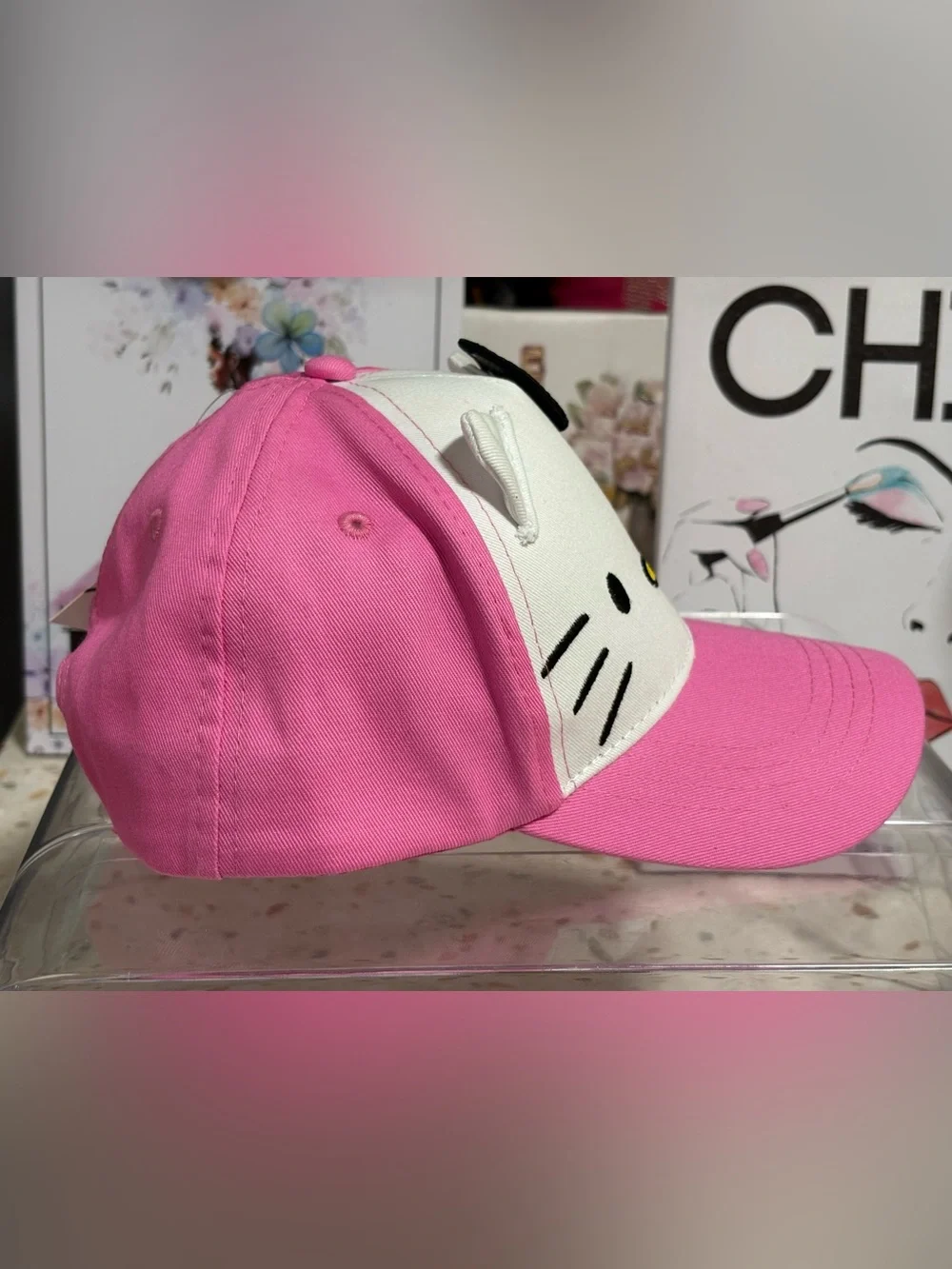 NWT Girls Hello Kitty Adjustable Baseball Cap